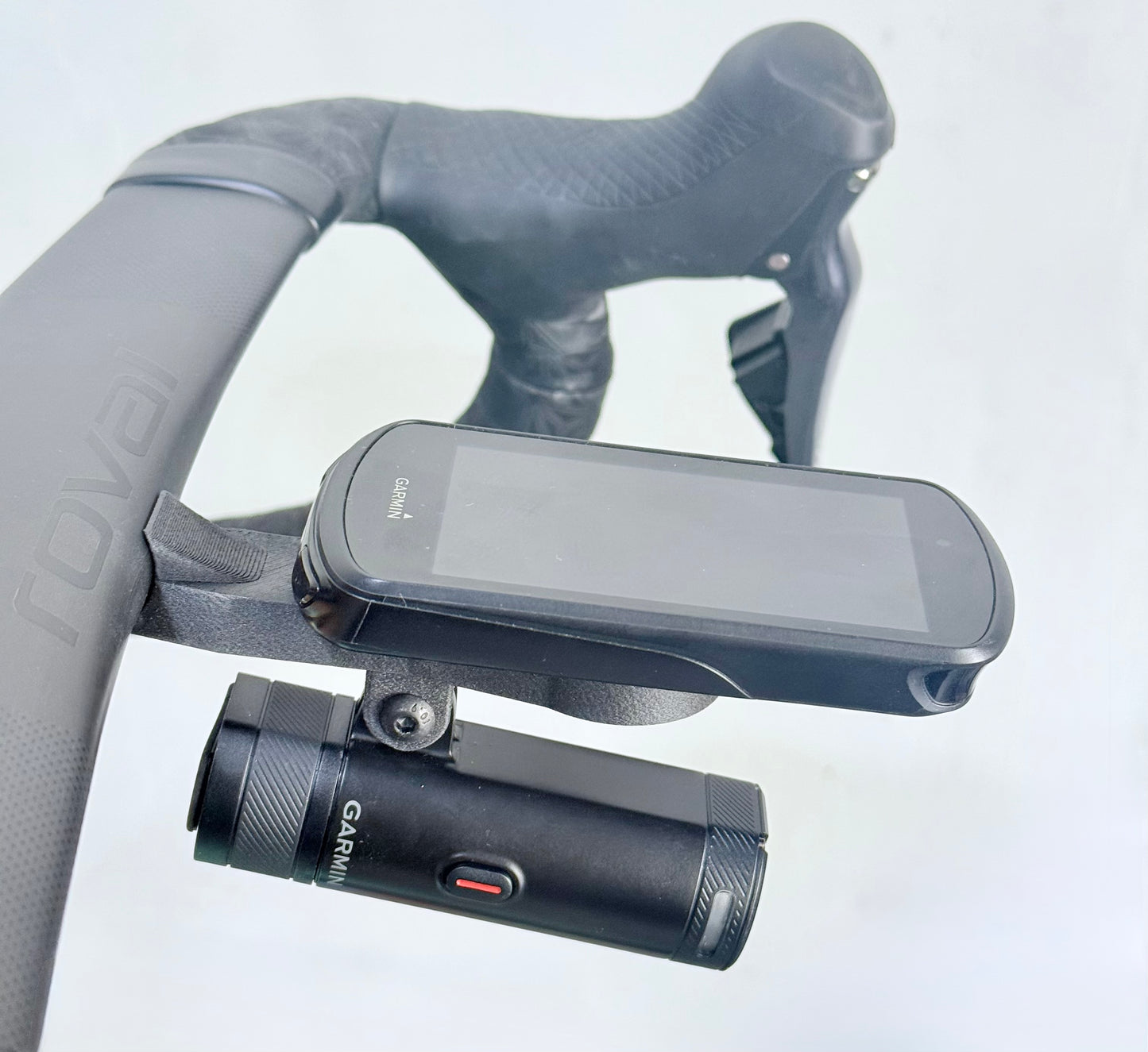 Aero Computer Mount with GoPro Add-On For The Roval Rapid Cockpit (SL8 Tarmac)