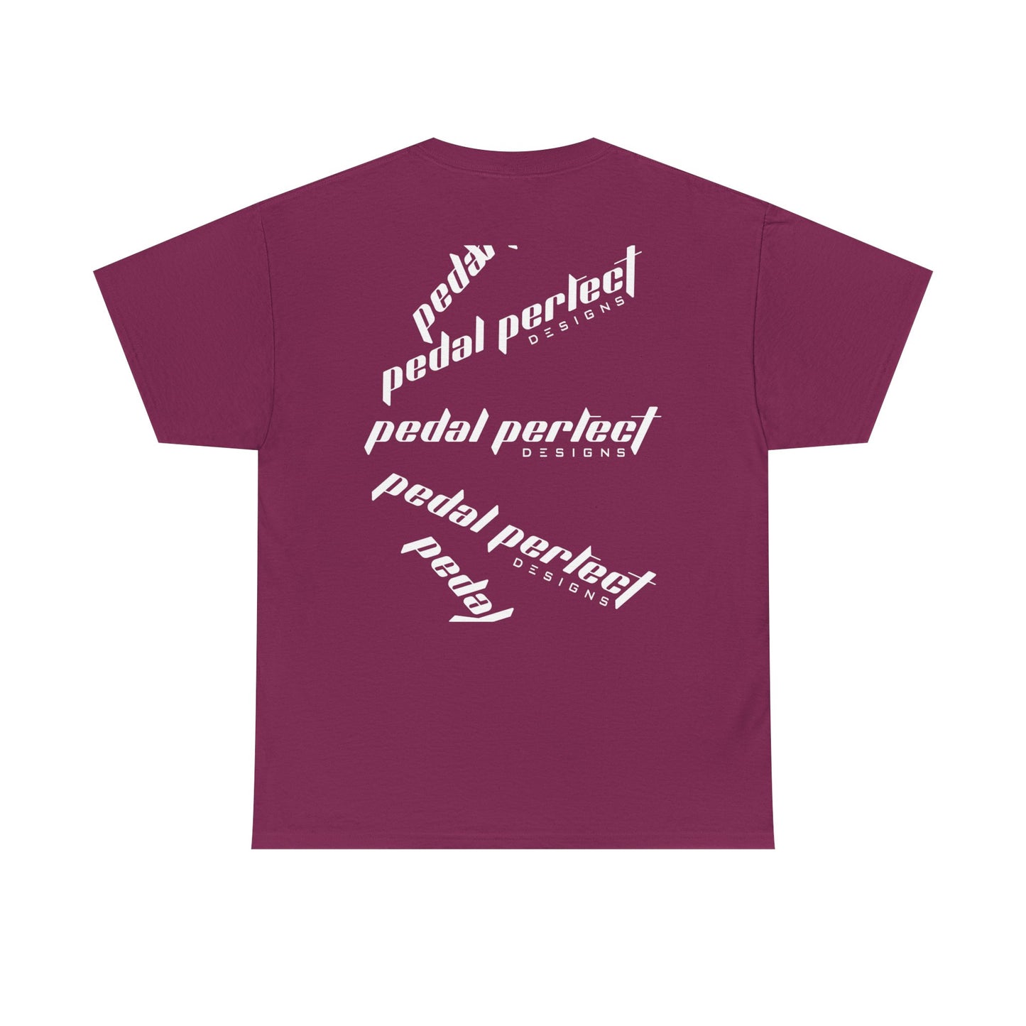 Pedal Perfect Graphic Tee - Unisex Heavy Cotton T-Shirt for Cycling Enthusiasts